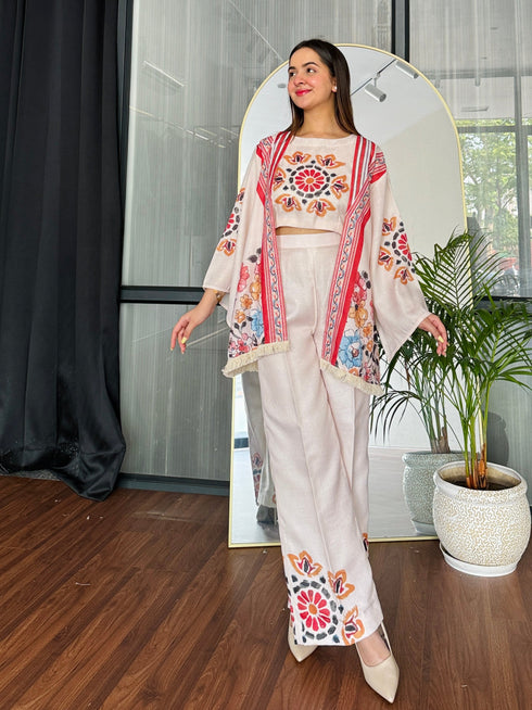 Beige & Bloom 3 Piece Co-ord Set